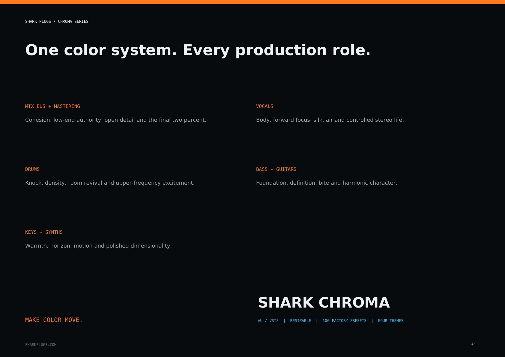 Shark Chroma brochure page 4 of 4