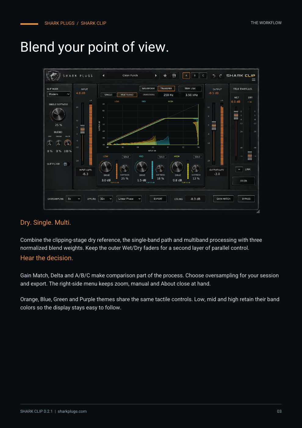 SHARK CLIP brochure page 3 of 4