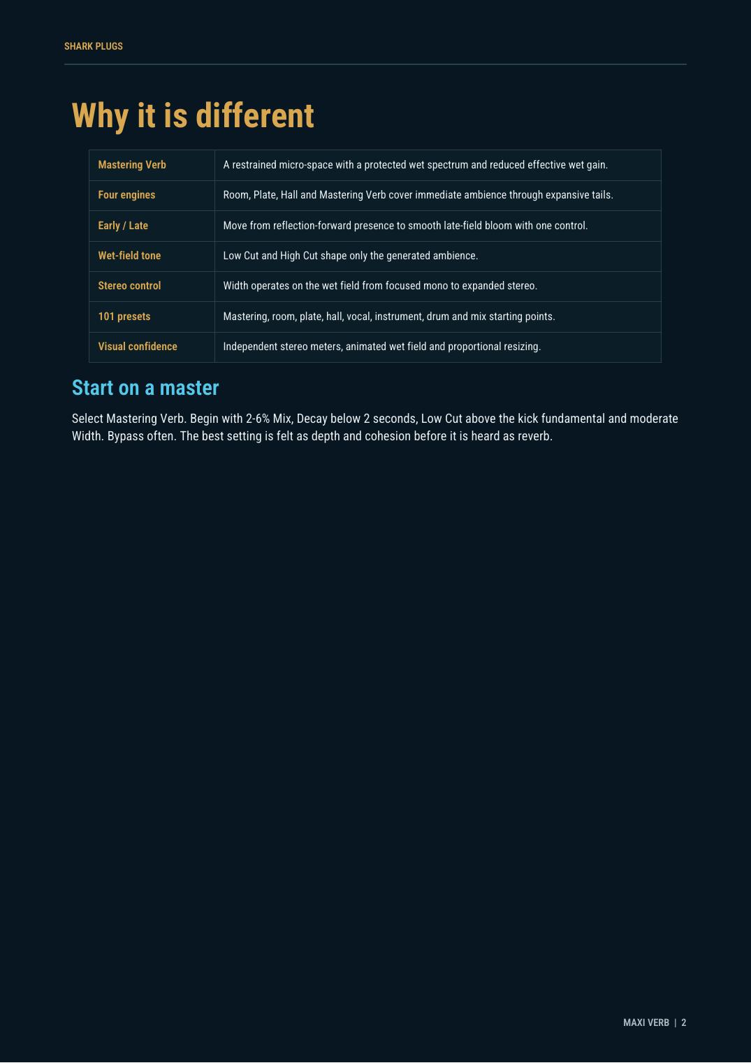 MAXI Mastering Verb brochure page 2 of 3