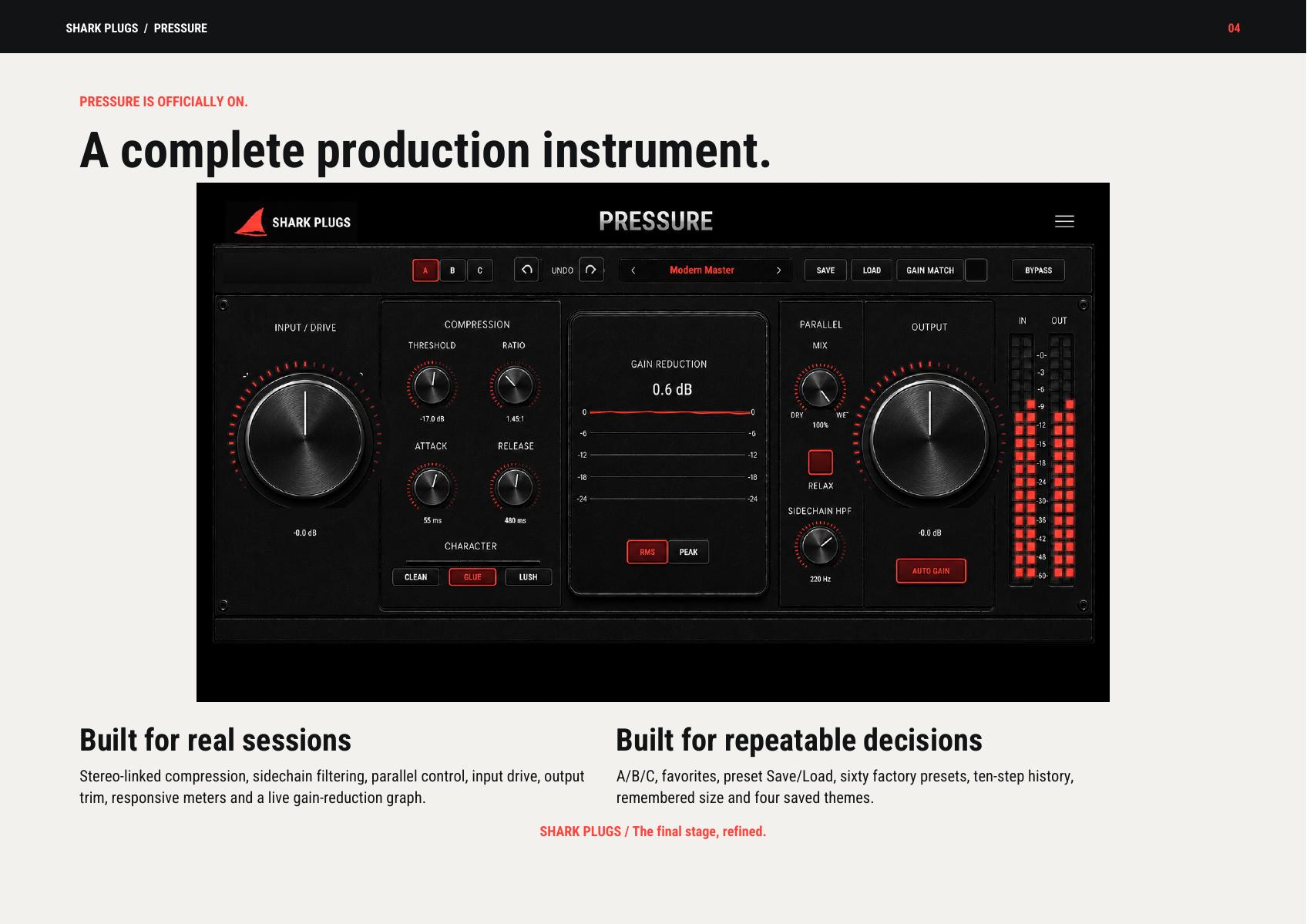 PRESSURE brochure page 4 of 4
