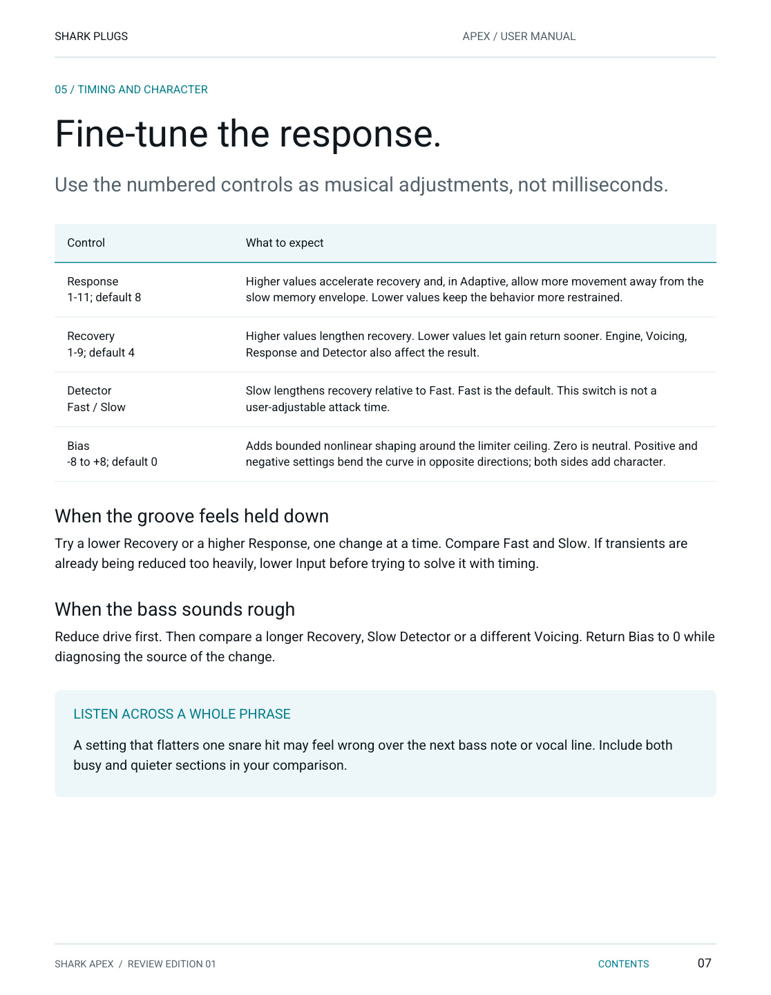 SHARK APEX user manual page 7 of 16