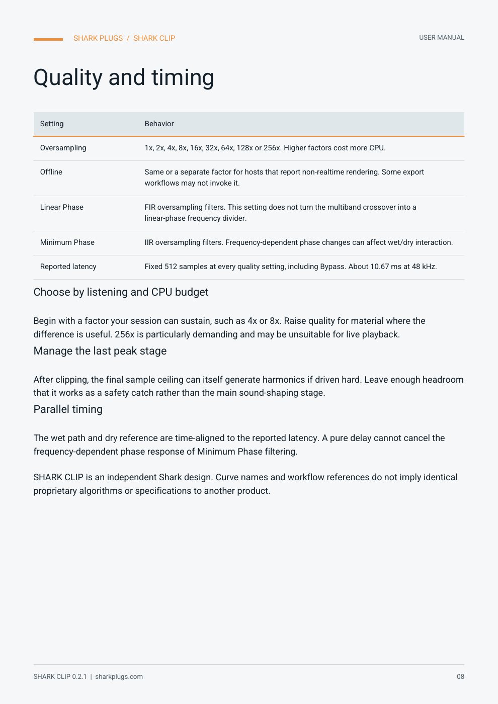 SHARK CLIP user manual page 8 of 14