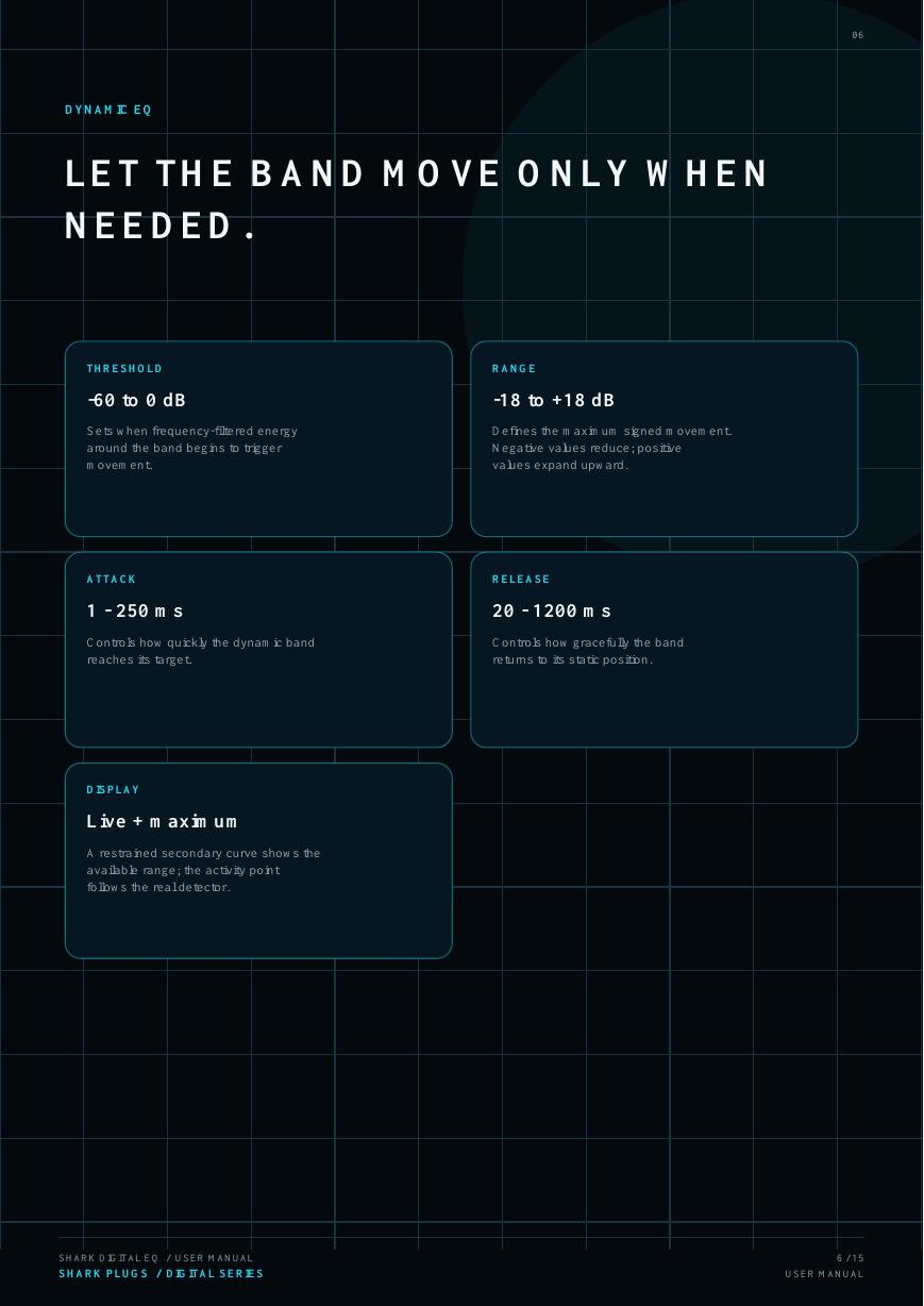 SHARK DIGITAL EQ user manual page 6 of 15