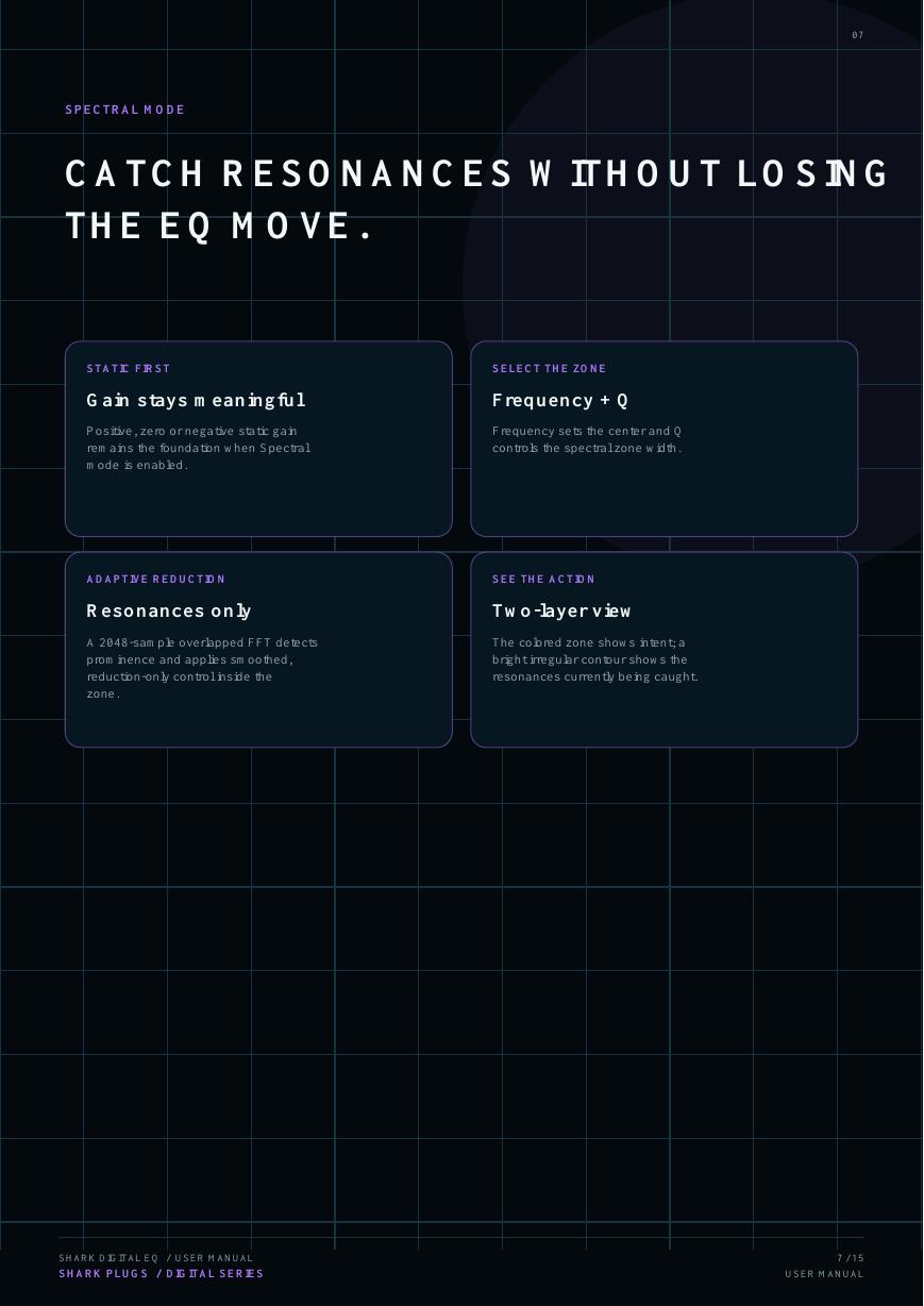 SHARK DIGITAL EQ user manual page 7 of 15