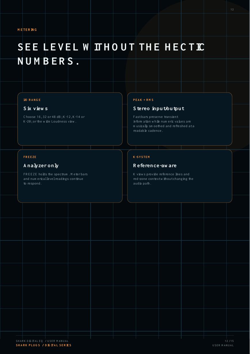 SHARK DIGITAL EQ user manual page 12 of 15