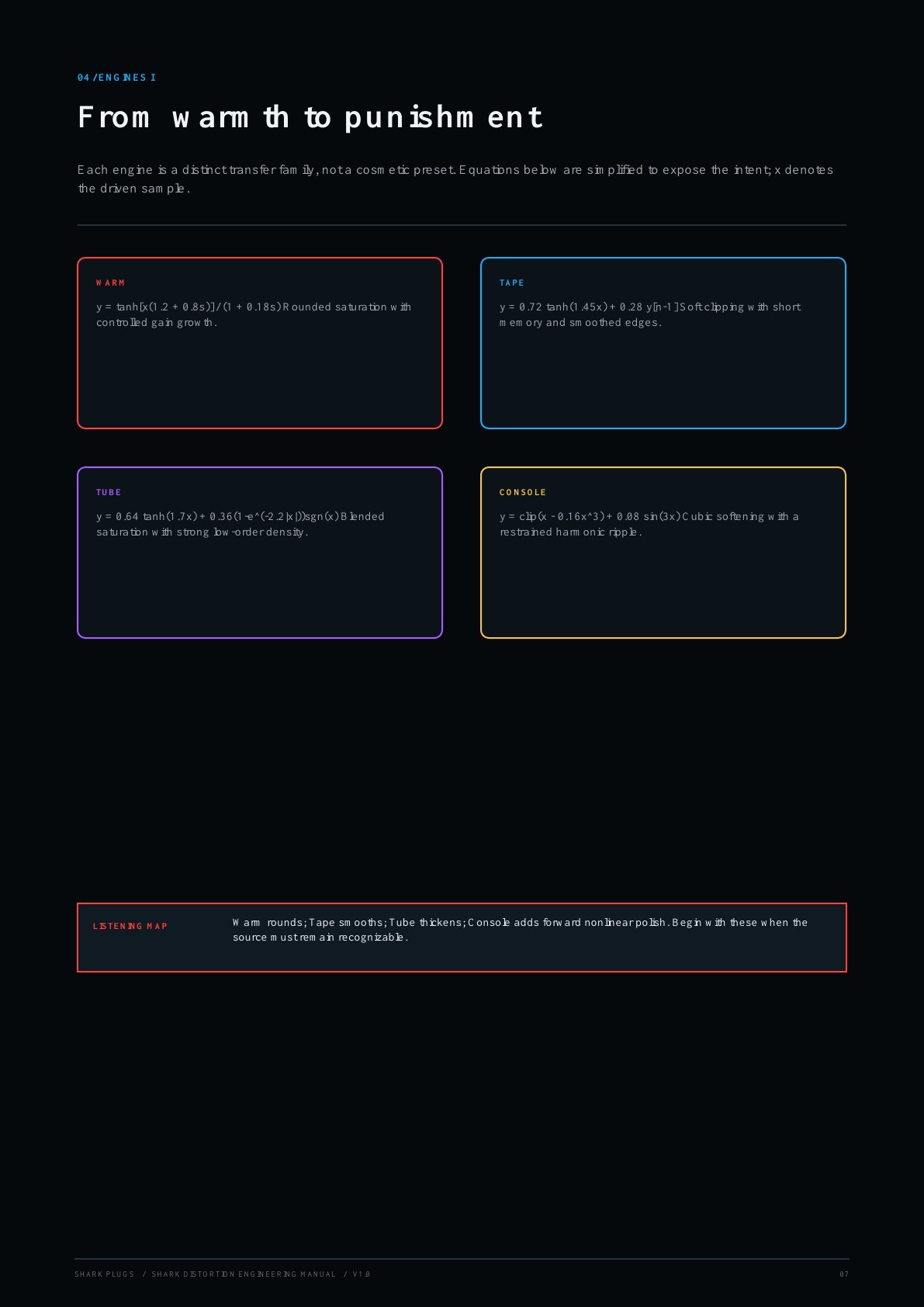 Shark Distortion user manual page 7 of 16
