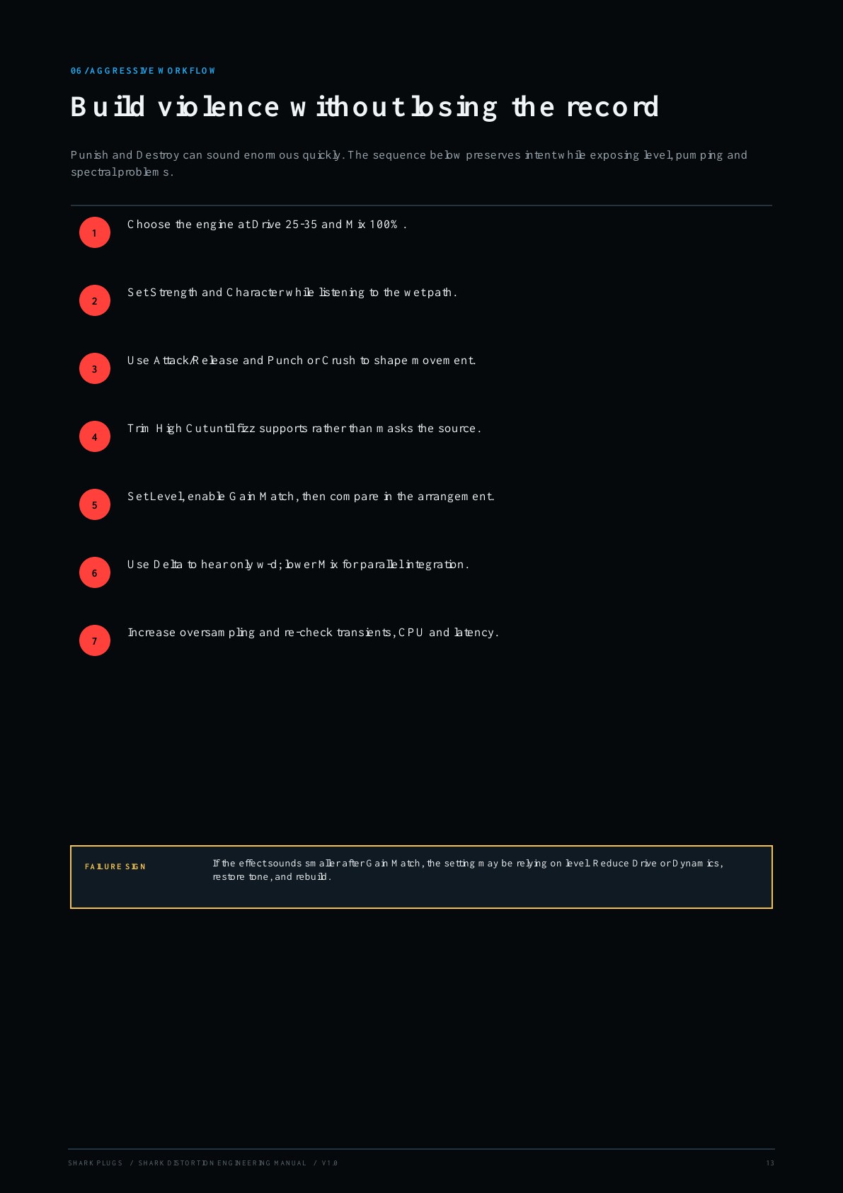 Shark Distortion user manual page 13 of 16