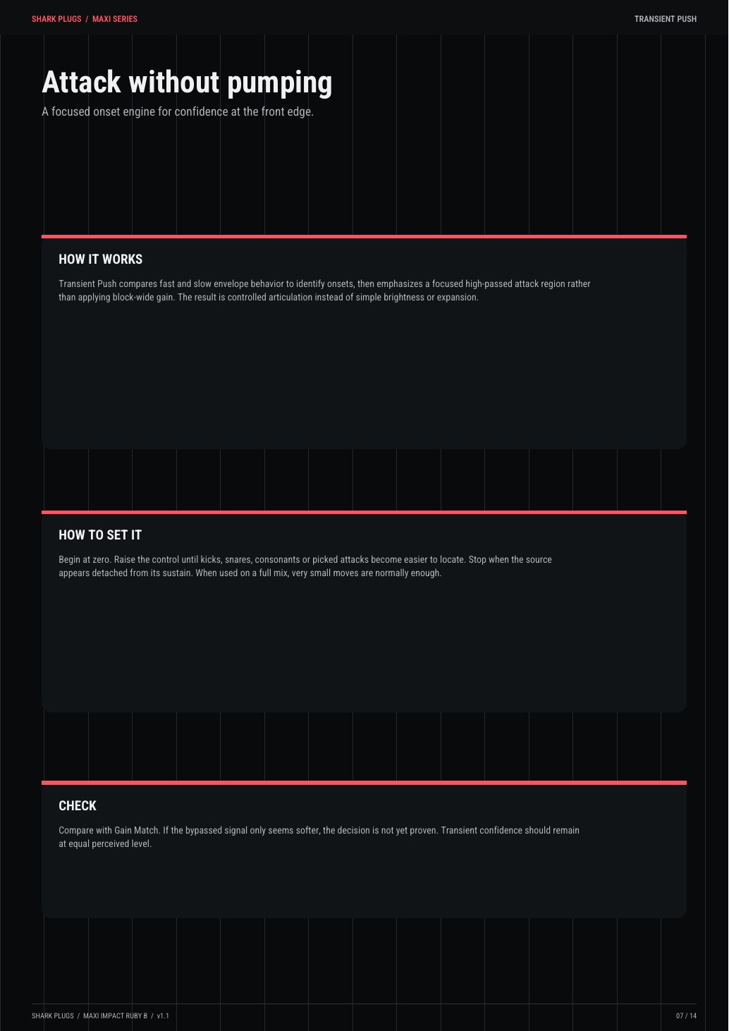 MAXI Impact user manual page 7 of 14