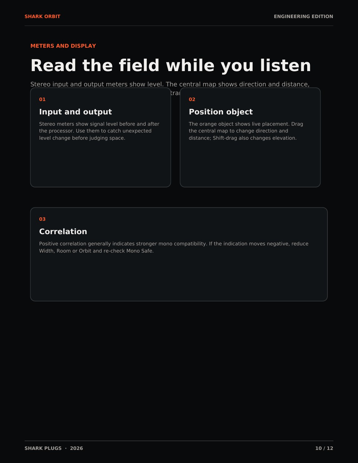 SHARK ORBIT user manual page 10 of 12