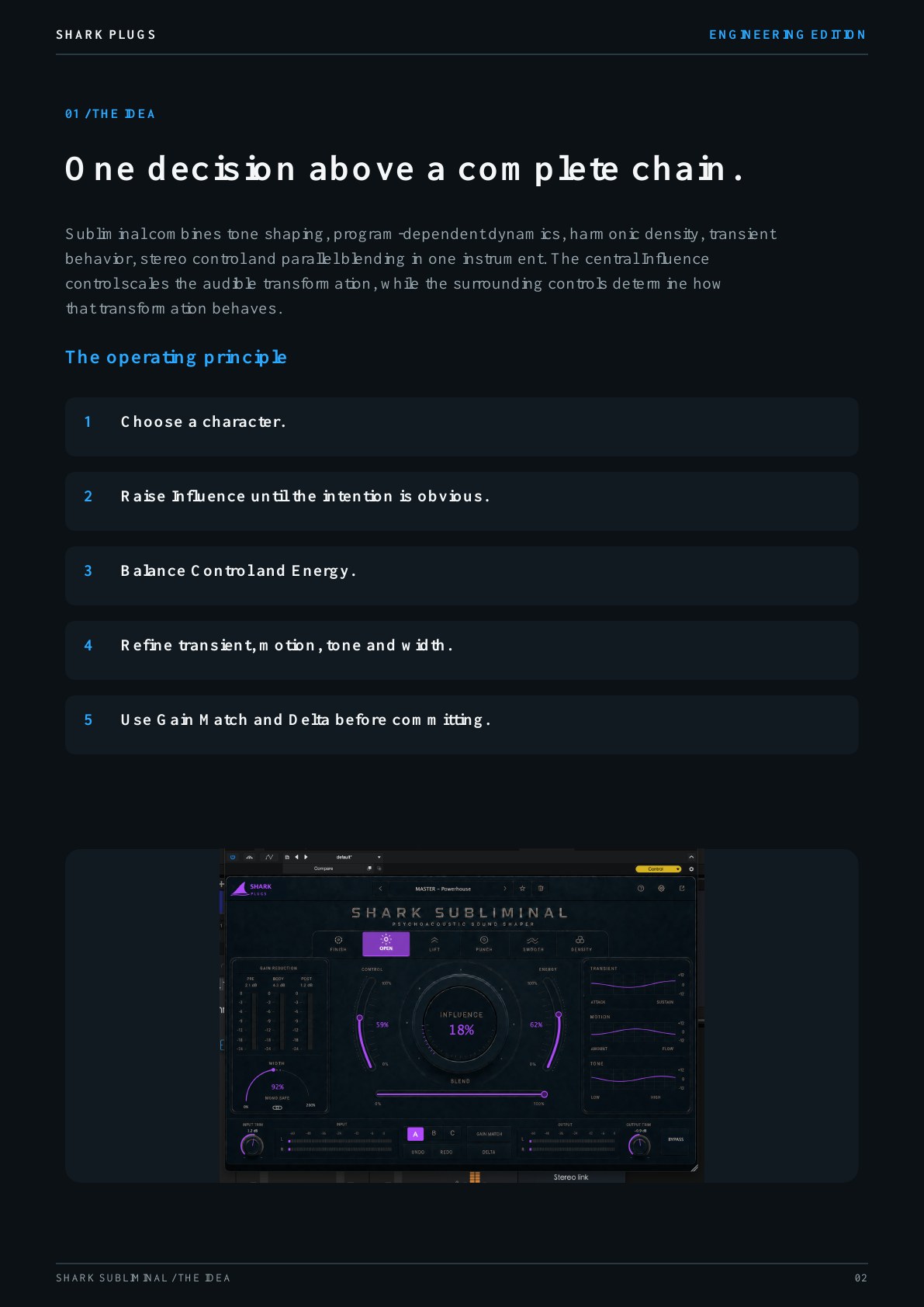 Shark Subliminal user manual page 2 of 12