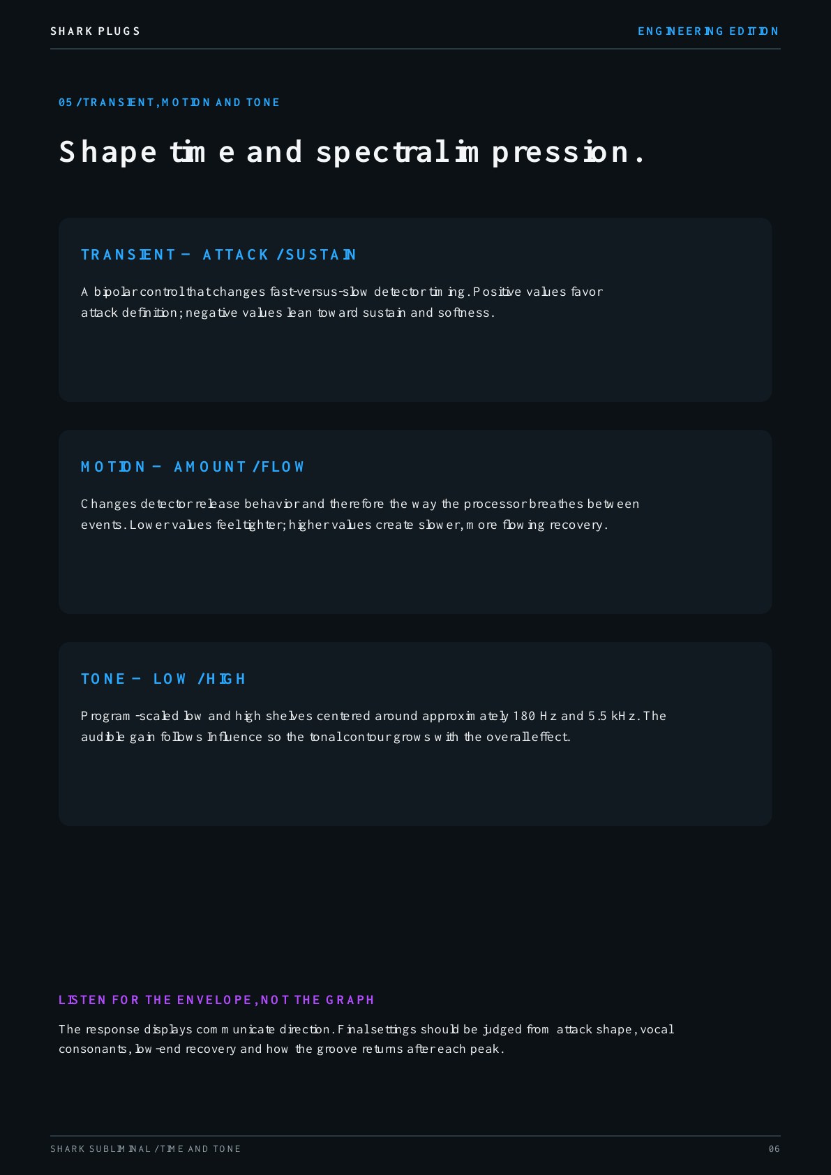 Shark Subliminal user manual page 6 of 12