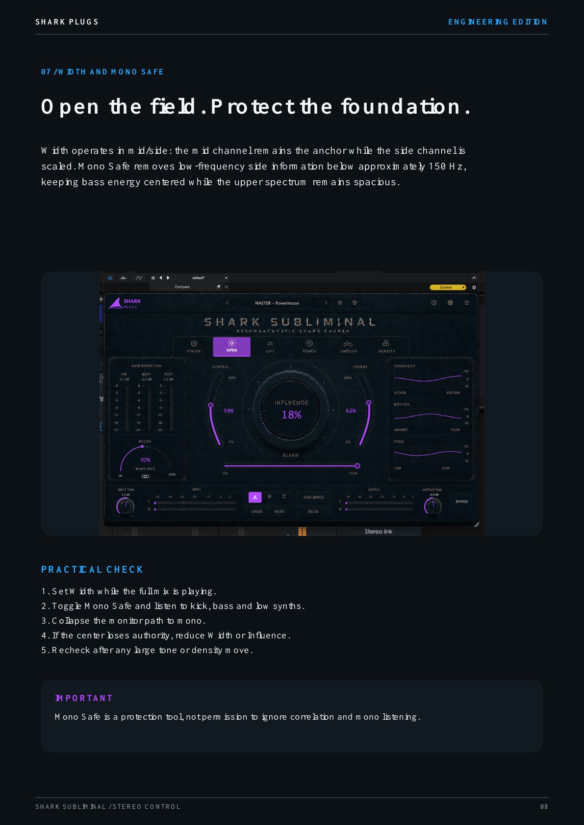 Shark Subliminal user manual page 8 of 12