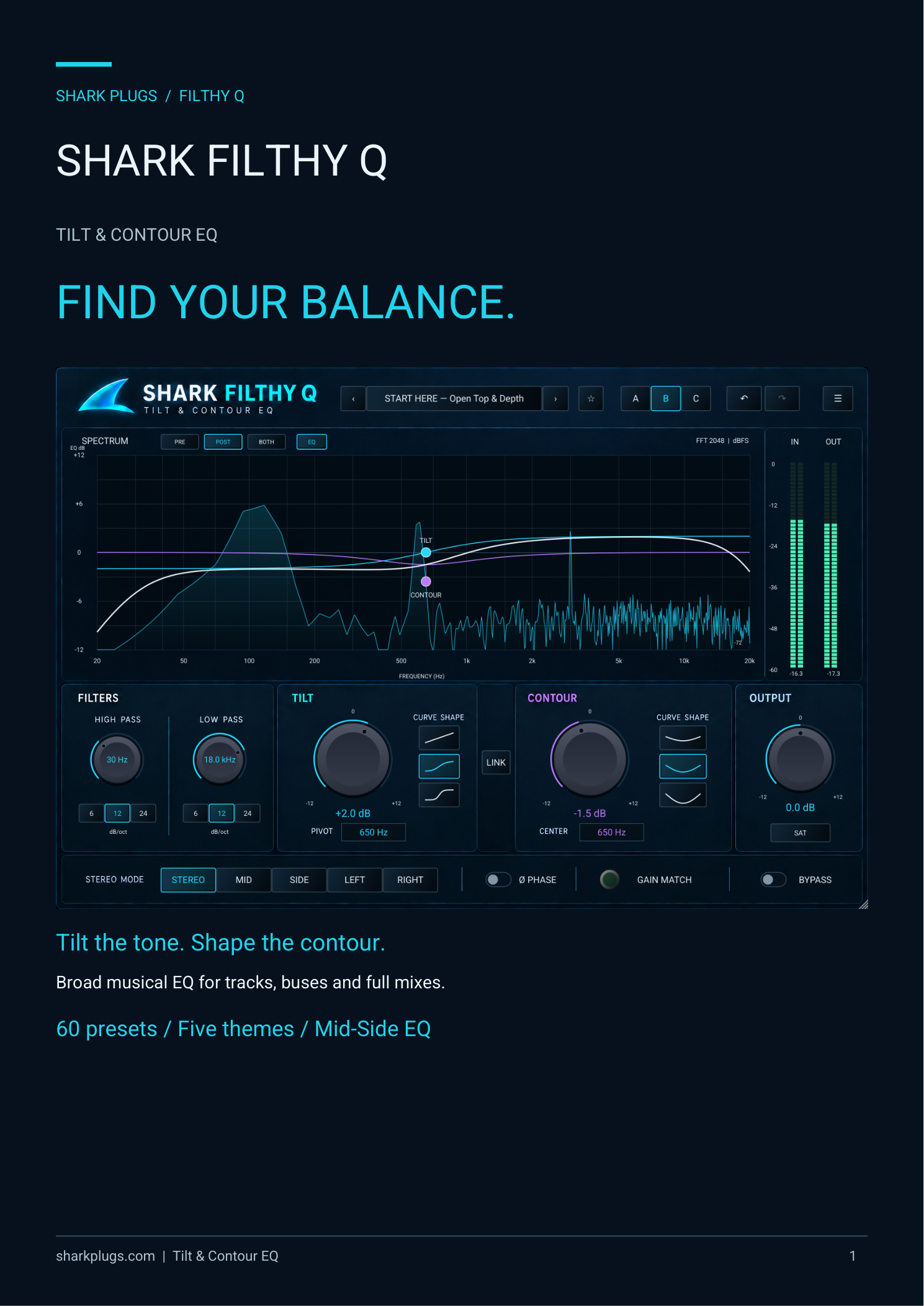 Shark Filthy Q poster, Find your balance