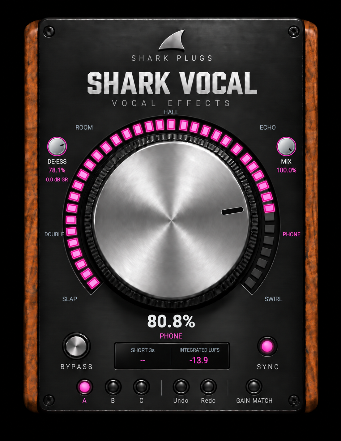 Shark Vocal full plugin interface